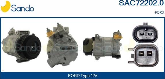 Sando SAC72202.0 - Compressore, Climatizzatore www.autoricambi360.it