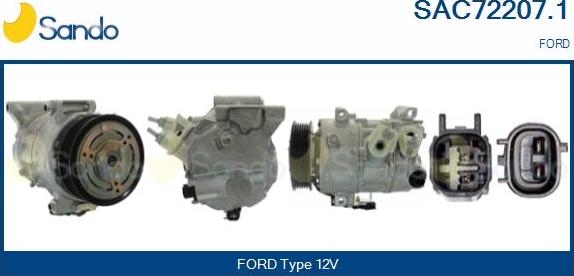Sando SAC72207.1 - Compressore, Climatizzatore www.autoricambi360.it