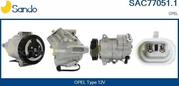 Sando SAC77051.1 - Compressore, Climatizzatore www.autoricambi360.it