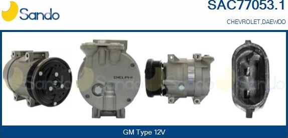 Sando SAC77053.1 - Compressore, Climatizzatore www.autoricambi360.it
