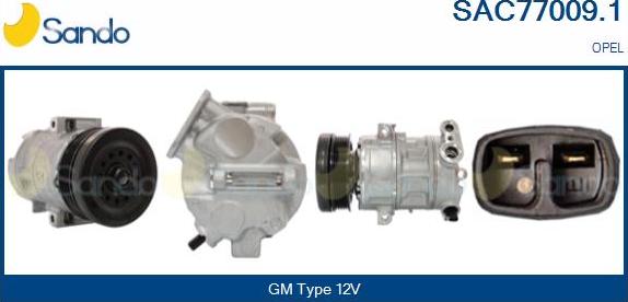 Sando SAC77009.1 - Compressore, Climatizzatore www.autoricambi360.it