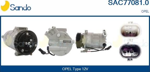 Sando SAC77081.0 - Compressore, Climatizzatore www.autoricambi360.it