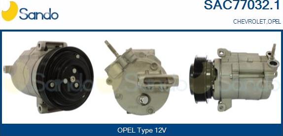 Sando SAC77032.1 - Compressore, Climatizzatore www.autoricambi360.it