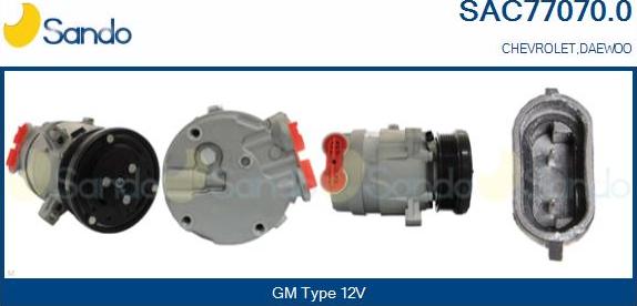 Sando SAC77070.0 - Compressore, Climatizzatore www.autoricambi360.it