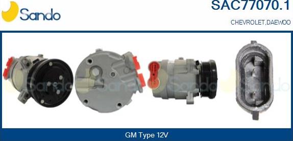Sando SAC77070.1 - Compressore, Climatizzatore www.autoricambi360.it