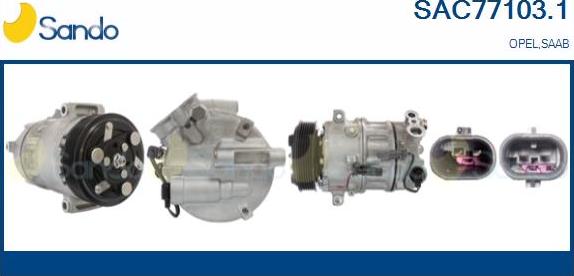 Sando SAC77103.1 - Compressore, Climatizzatore www.autoricambi360.it