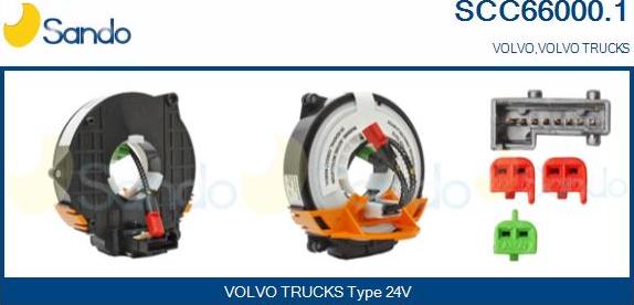 Sando SCC66000.1 - Molla spiroelicoidale, Airbag www.autoricambi360.it