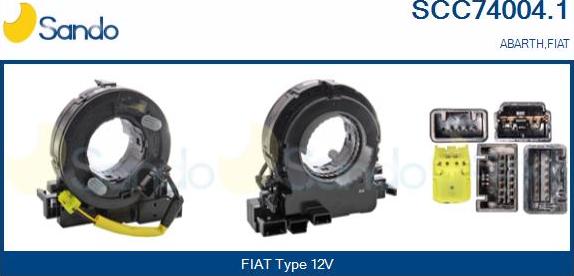 Sando SCC74004.1 - Molla spiroelicoidale, Airbag www.autoricambi360.it