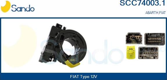 Sando SCC74003.1 - Molla spiroelicoidale, Airbag www.autoricambi360.it