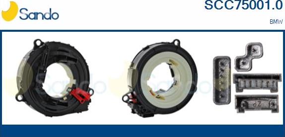 Sando SCC75001.0 - Molla spiroelicoidale, Airbag www.autoricambi360.it