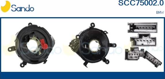 Sando SCC75002.0 - Molla spiroelicoidale, Airbag www.autoricambi360.it