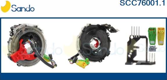 Sando SCC76001.1 - Molla spiroelicoidale, Airbag www.autoricambi360.it
