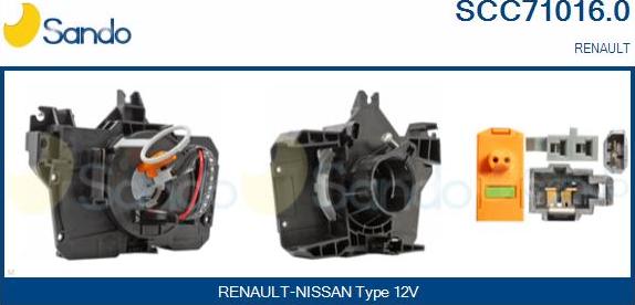 Sando SCC71016.0 - Molla spiroelicoidale, Airbag www.autoricambi360.it