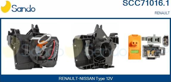 Sando SCC71016.1 - Molla spiroelicoidale, Airbag www.autoricambi360.it