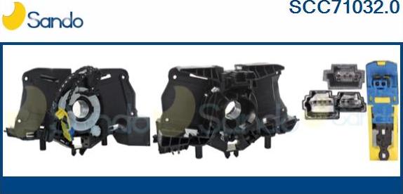 Sando SCC71032.0 - Molla spiroelicoidale, Airbag www.autoricambi360.it