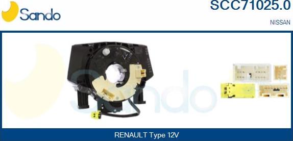 Sando SCC71025.0 - Molla spiroelicoidale, Airbag www.autoricambi360.it
