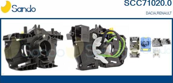 Sando SCC71020.0 - Molla spiroelicoidale, Airbag www.autoricambi360.it