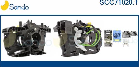 Sando SCC71020.1 - Molla spiroelicoidale, Airbag www.autoricambi360.it