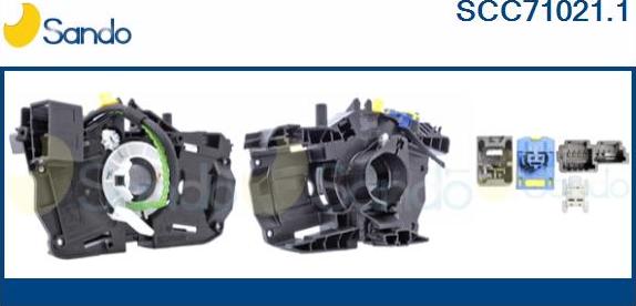 Sando SCC71021.1 - Molla spiroelicoidale, Airbag www.autoricambi360.it