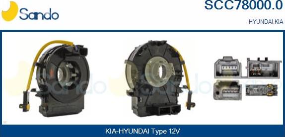 Sando SCC78000.0 - Molla spiroelicoidale, Airbag www.autoricambi360.it