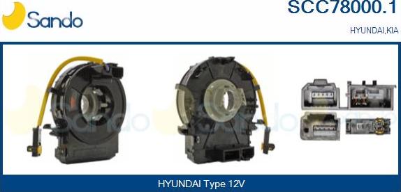 Sando SCC78000.1 - Molla spiroelicoidale, Airbag www.autoricambi360.it