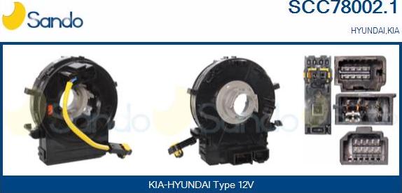 Sando SCC78002.1 - Molla spiroelicoidale, Airbag www.autoricambi360.it