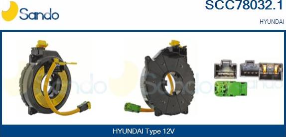 Sando SCC78032.1 - Molla spiroelicoidale, Airbag www.autoricambi360.it