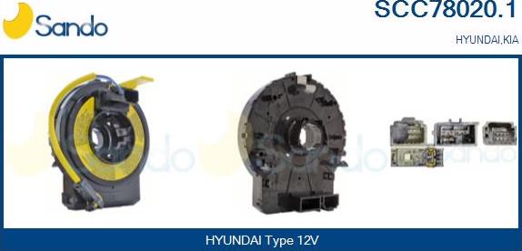 Sando SCC78020.1 - Molla spiroelicoidale, Airbag www.autoricambi360.it