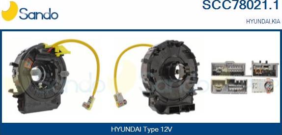 Sando SCC78021.1 - Molla spiroelicoidale, Airbag www.autoricambi360.it