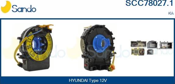 Sando SCC78027.1 - Molla spiroelicoidale, Airbag www.autoricambi360.it