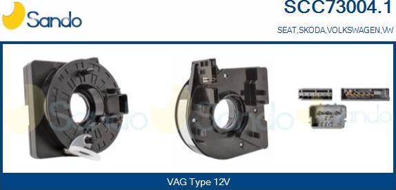 Sando SCC73004.1 - Molla spiroelicoidale, Airbag www.autoricambi360.it