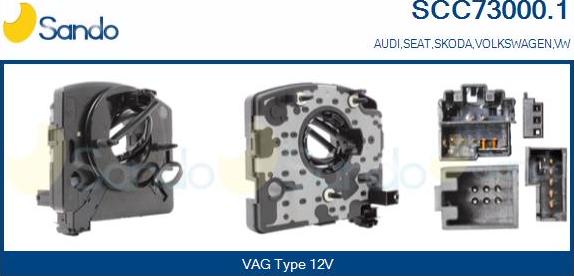 Sando SCC73000.1 - Molla spiroelicoidale, Airbag www.autoricambi360.it