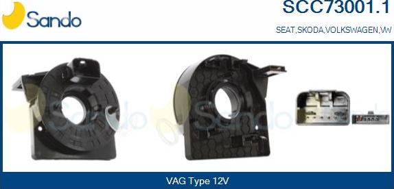 Sando SCC73001.1 - Molla spiroelicoidale, Airbag www.autoricambi360.it