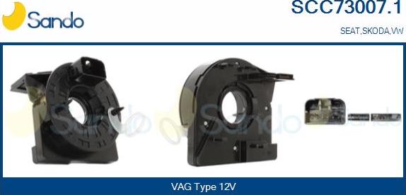 Sando SCC73007.1 - Molla spiroelicoidale, Airbag www.autoricambi360.it