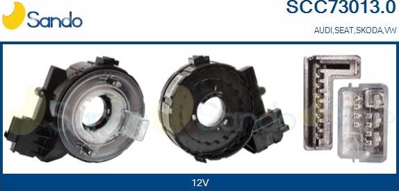 Sando SCC73013.0 - Molla spiroelicoidale, Airbag www.autoricambi360.it