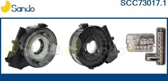 Sando SCC73017.1 - Molla spiroelicoidale, Airbag www.autoricambi360.it
