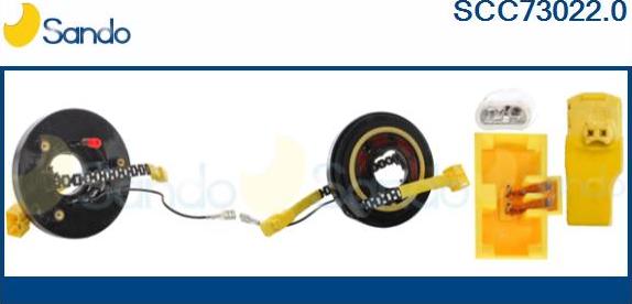 Sando SCC73022.0 - Molla spiroelicoidale, Airbag www.autoricambi360.it