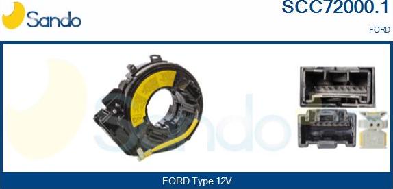 Sando SCC72000.1 - Molla spiroelicoidale, Airbag www.autoricambi360.it