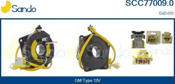 Sando SCC77009.0 - Molla spiroelicoidale, Airbag www.autoricambi360.it
