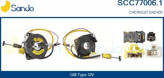 Sando SCC77006.1 - Molla spiroelicoidale, Airbag www.autoricambi360.it
