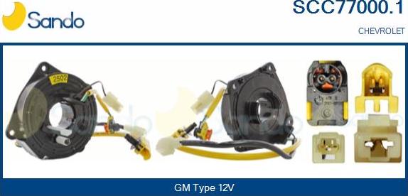 Sando SCC77000.1 - Molla spiroelicoidale, Airbag www.autoricambi360.it