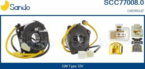 Sando SCC77008.0 - Molla spiroelicoidale, Airbag www.autoricambi360.it