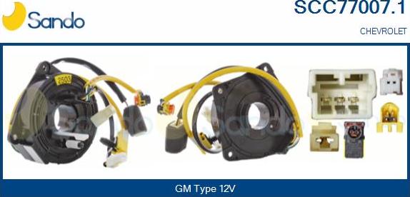 Sando SCC77007.1 - Molla spiroelicoidale, Airbag www.autoricambi360.it