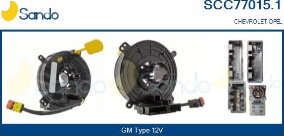 Sando SCC77015.1 - Molla spiroelicoidale, Airbag www.autoricambi360.it