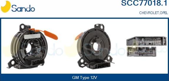 Sando SCC77018.1 - Molla spiroelicoidale, Airbag www.autoricambi360.it