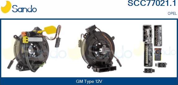 Sando SCC77021.1 - Molla spiroelicoidale, Airbag www.autoricambi360.it