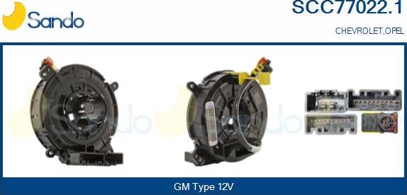 Sando SCC77022.1 - Molla spiroelicoidale, Airbag www.autoricambi360.it
