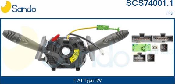 Sando SCS74001.1 - Leva devio guida www.autoricambi360.it