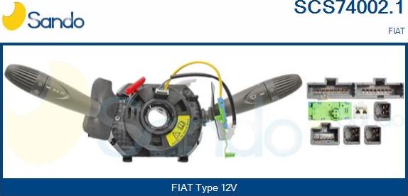 Sando SCS74002.1 - Leva devio guida www.autoricambi360.it