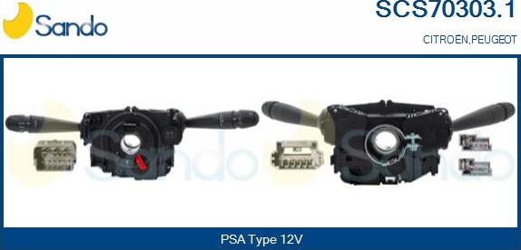 Sando SCS70303.1 - Leva devio guida www.autoricambi360.it
